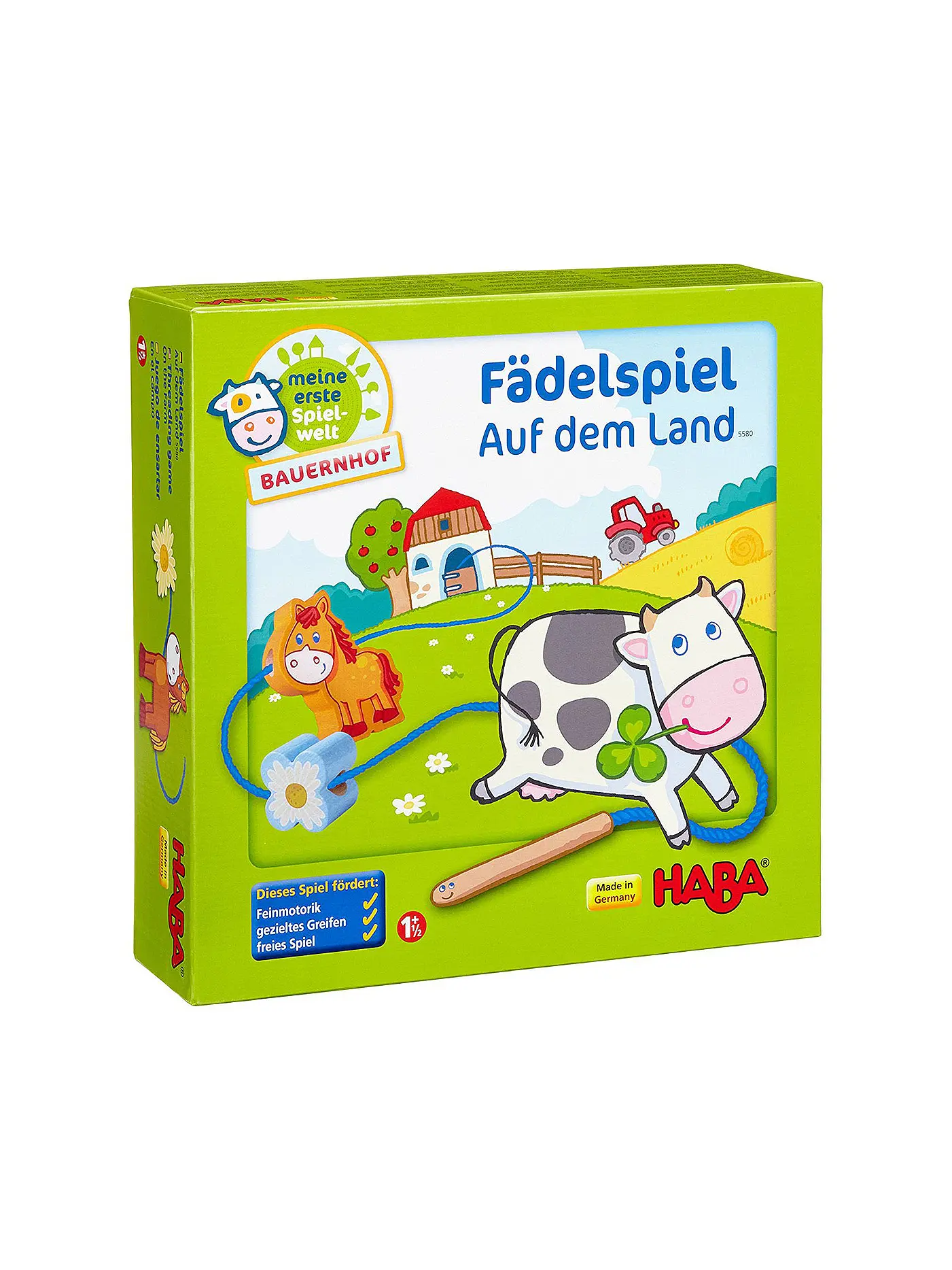HABA | Meine erste Spielwelt Bauernhof - Fädelspiel auf dem Land | 